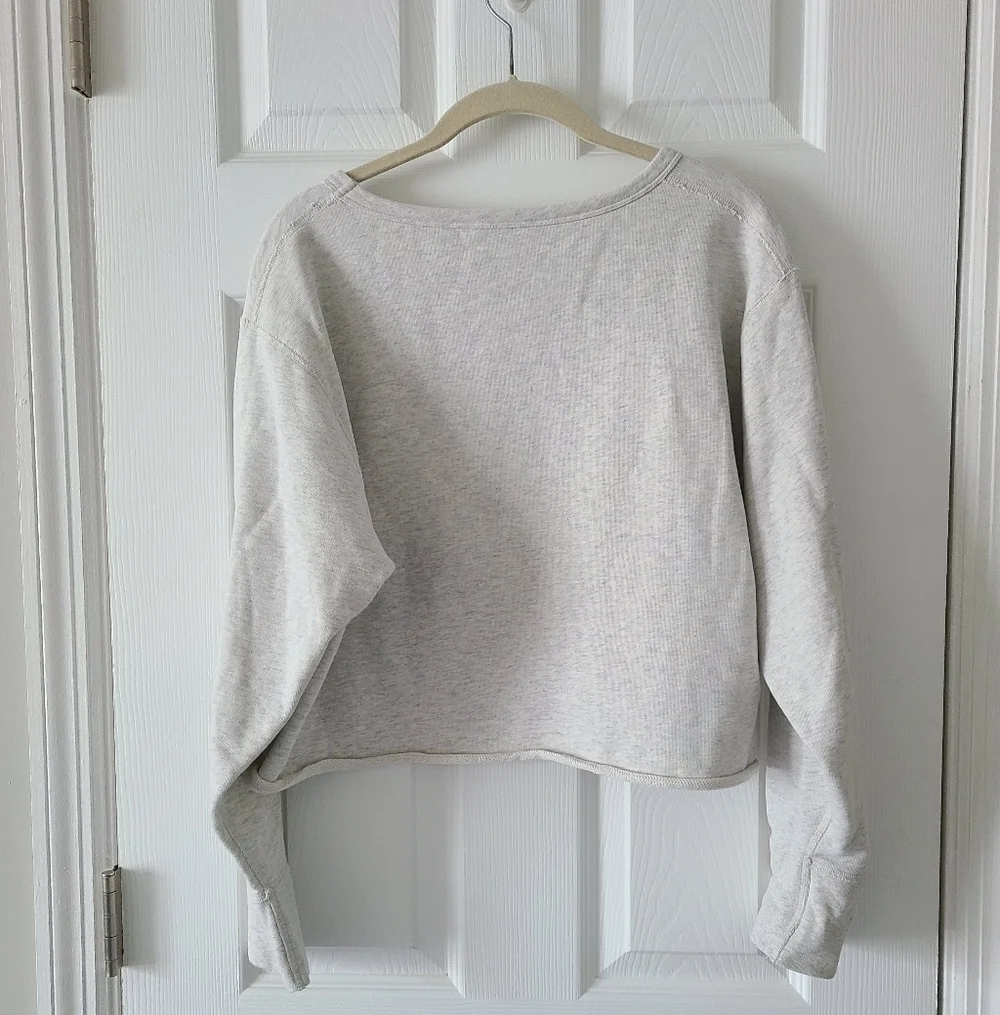 Athleta French Terry Crop Sweatshirt - Picture 3 of 4